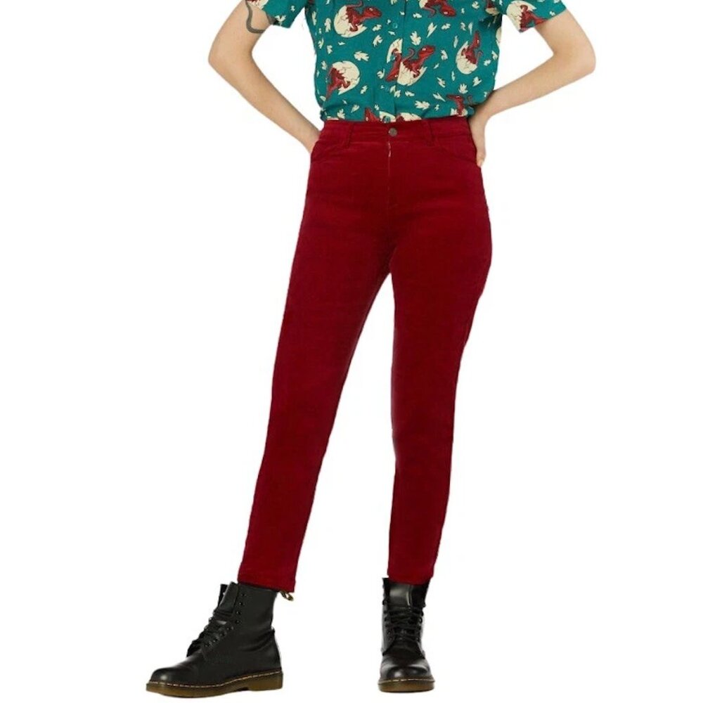 Red Corduroy Dangerfield Pants